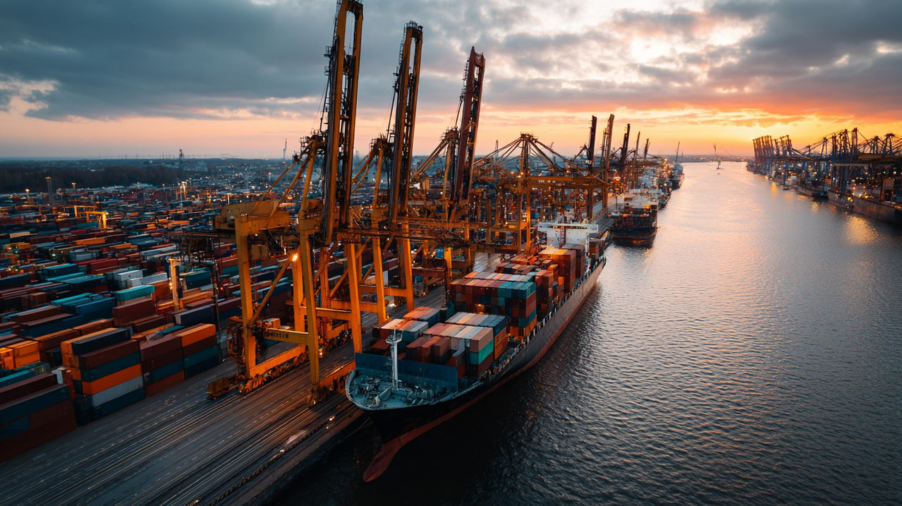 Современный морской терминал